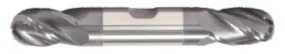 7/32" End Mill Double End Ball. W/Weldon Flats. Flute Length 9/16" OAL 3-1/2" - 2 Flutes - AlTiN Coated