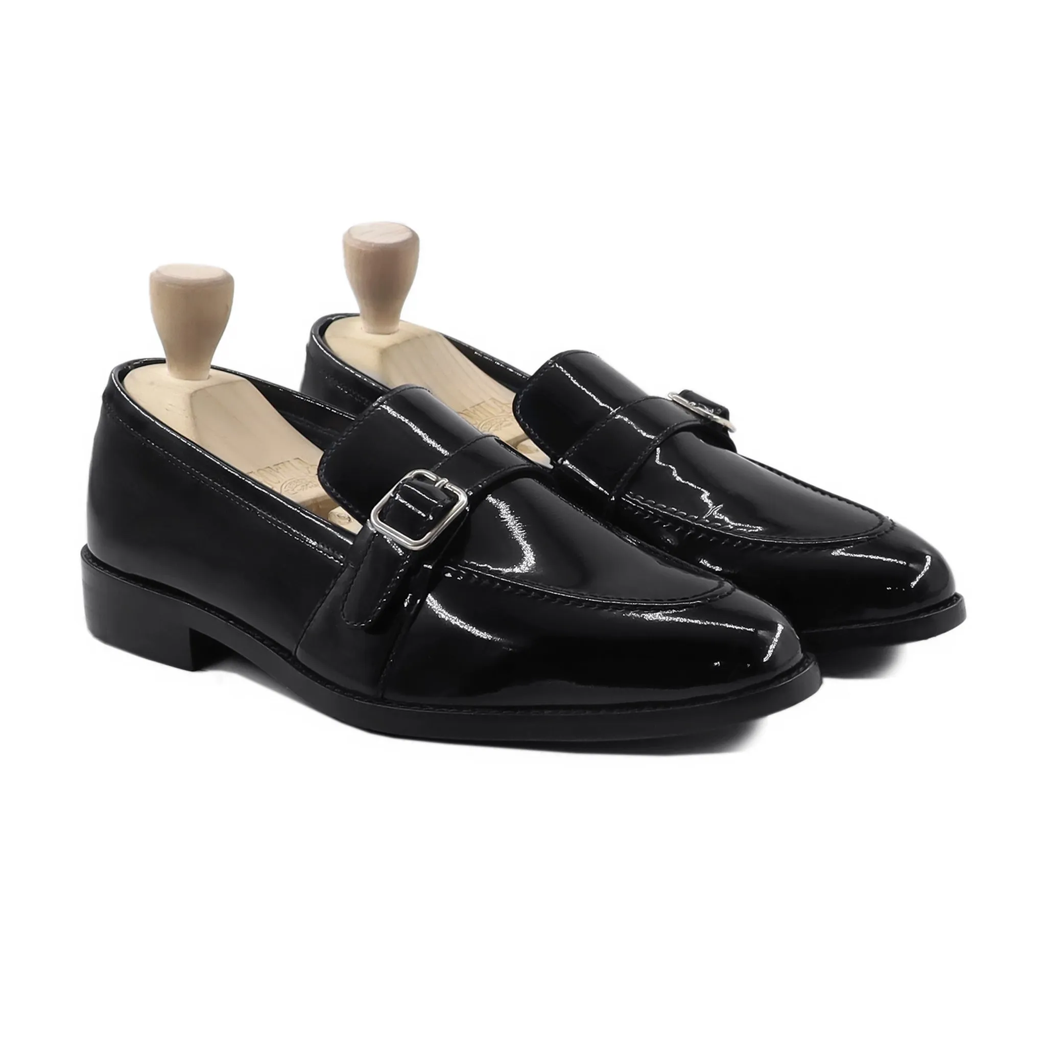 Albin - Men's Black Patent Leather Loafer