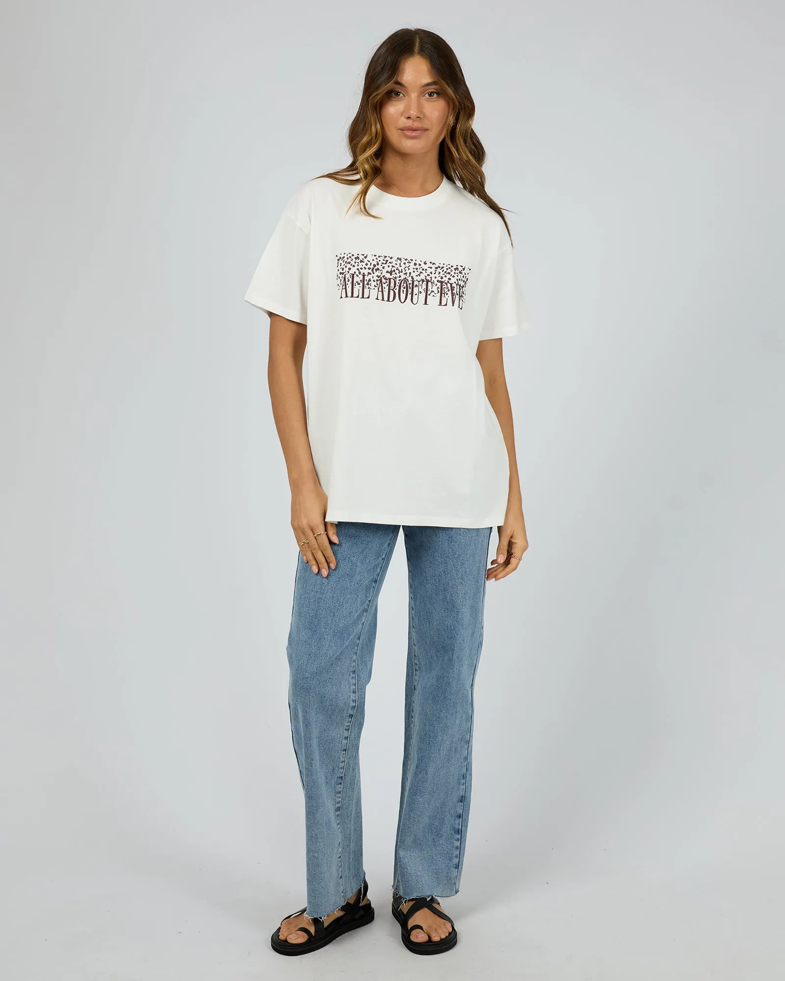 All About Eve Rhi Standard Tee Vintage White