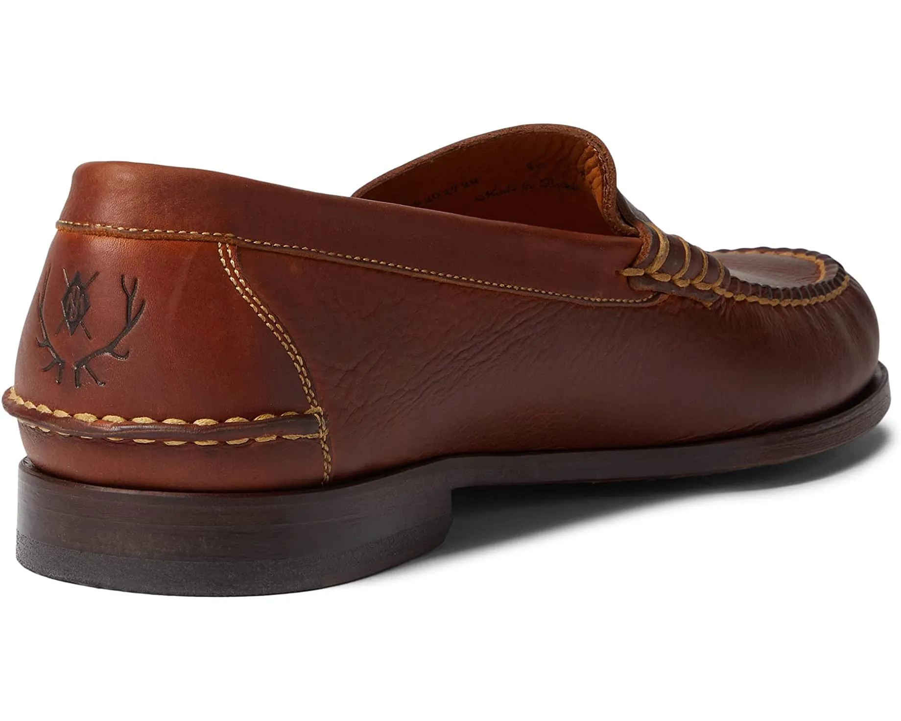 All American Penny Martin Dingman loafers, chestnut