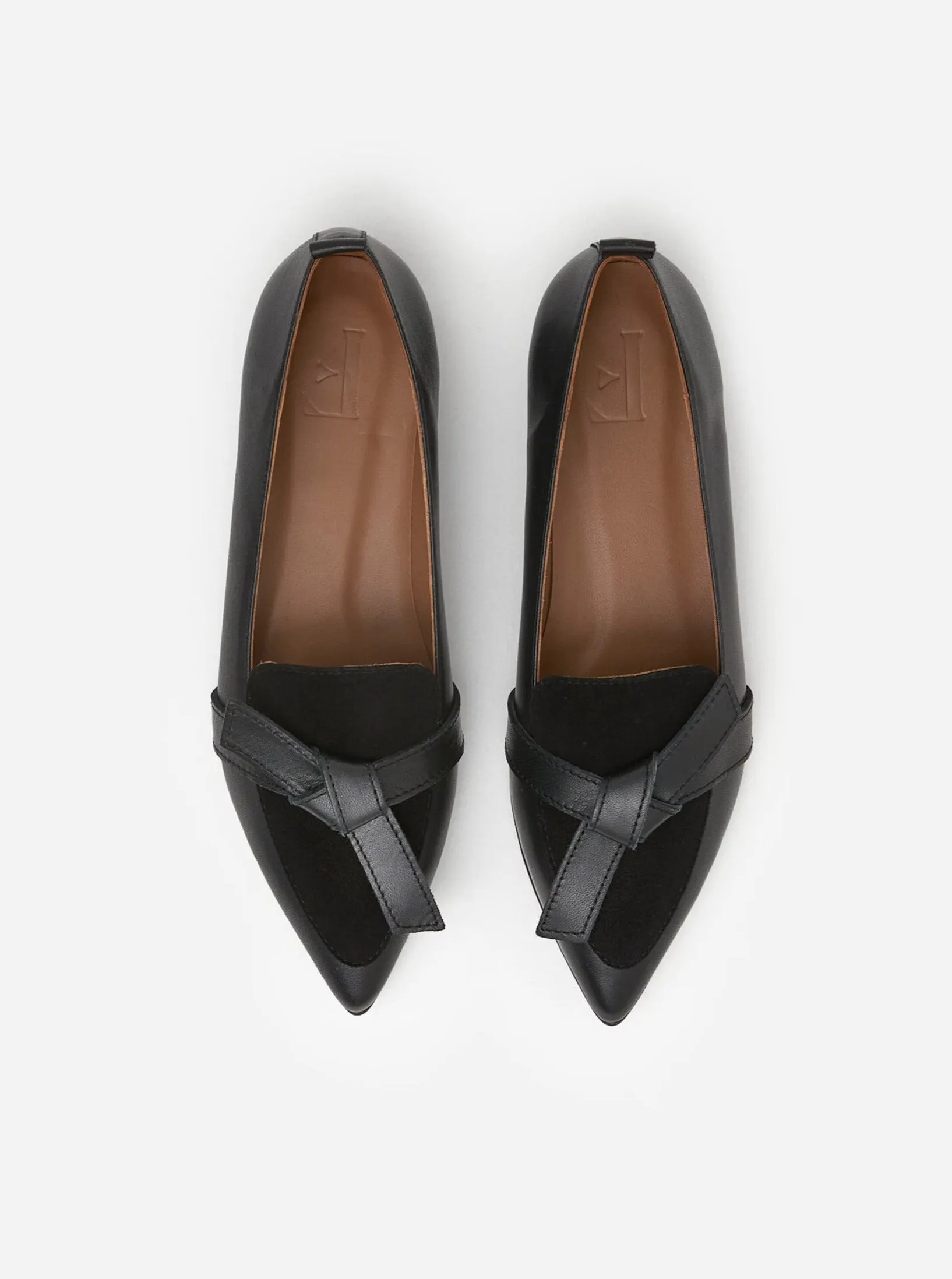 ALLY LEATHER LOAFERS | SUEDE BLACK