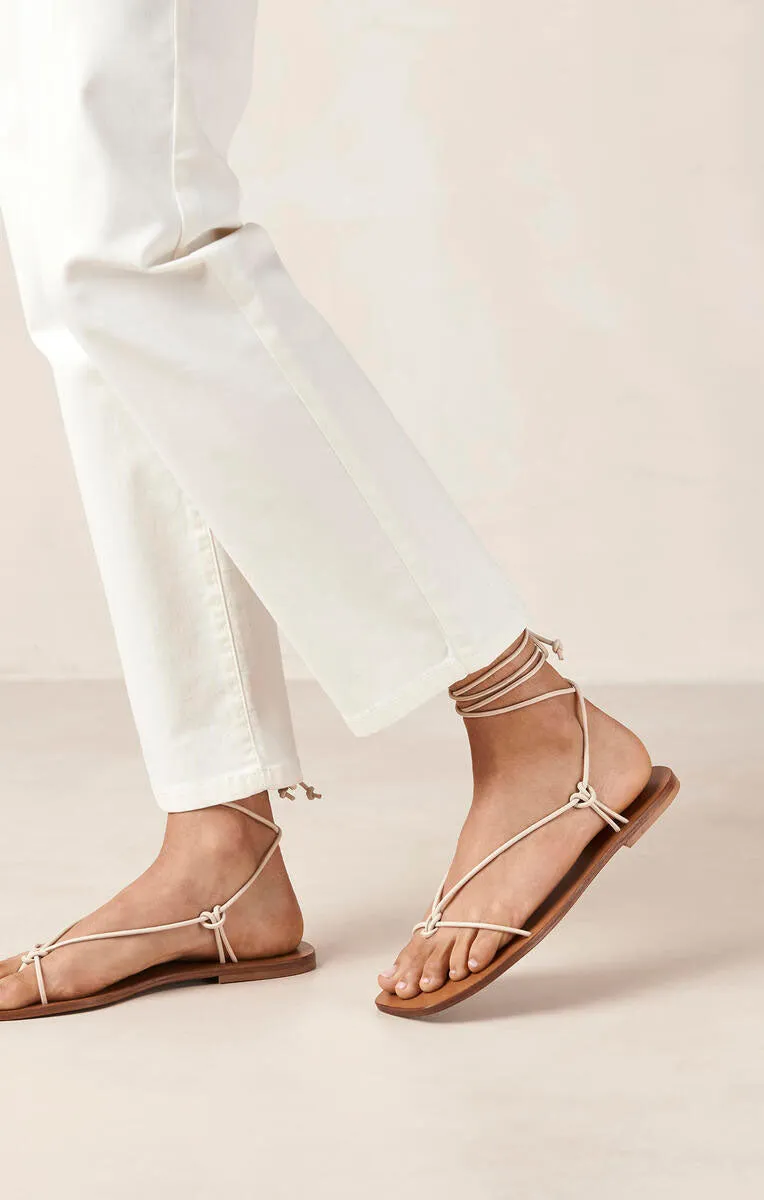 Alohas Misty Wrap Up Sandal ~ Cream