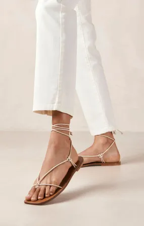 Alohas Misty Wrap Up Sandal ~ Cream