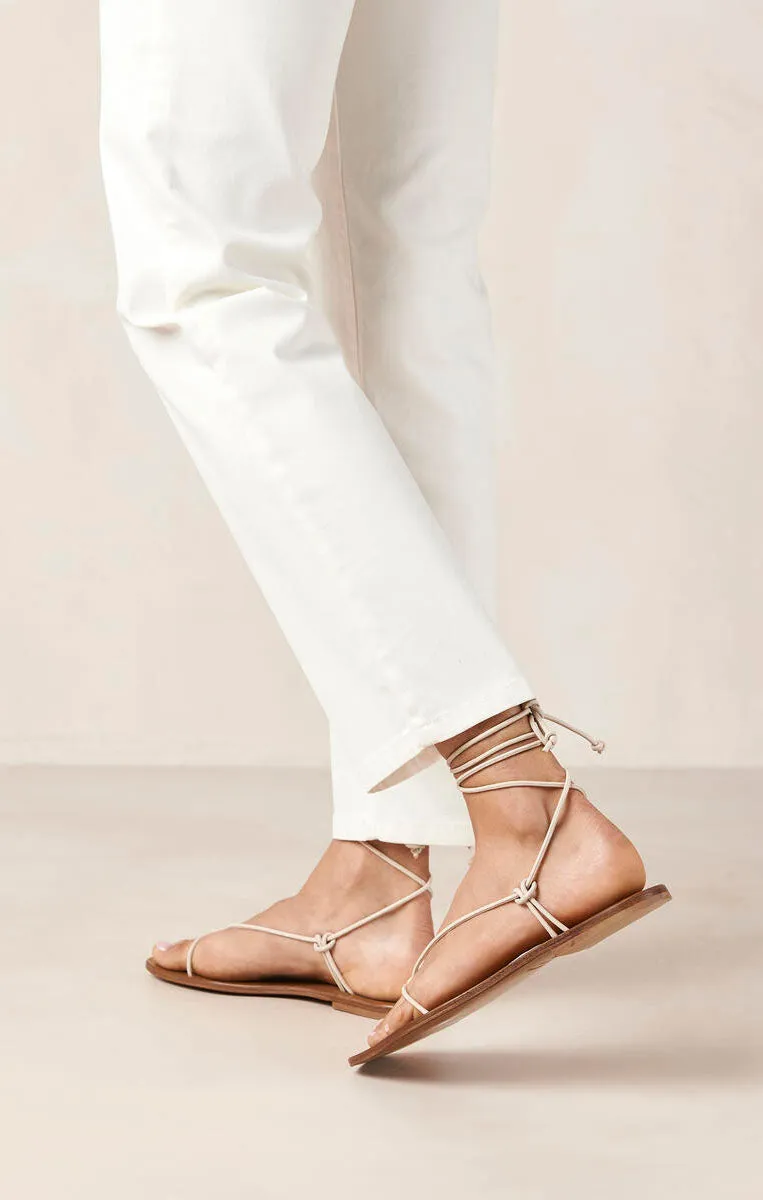 Alohas Misty Wrap Up Sandal ~ Cream