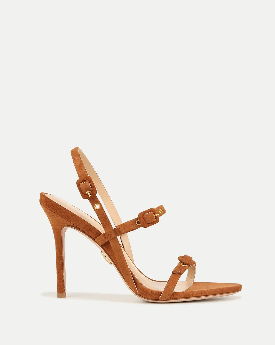 Alta Suede Buckled Strap Sandal