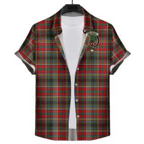 Anderson of Arbrake Tartan Short Sleeve Button Down Shirt with Family Crest