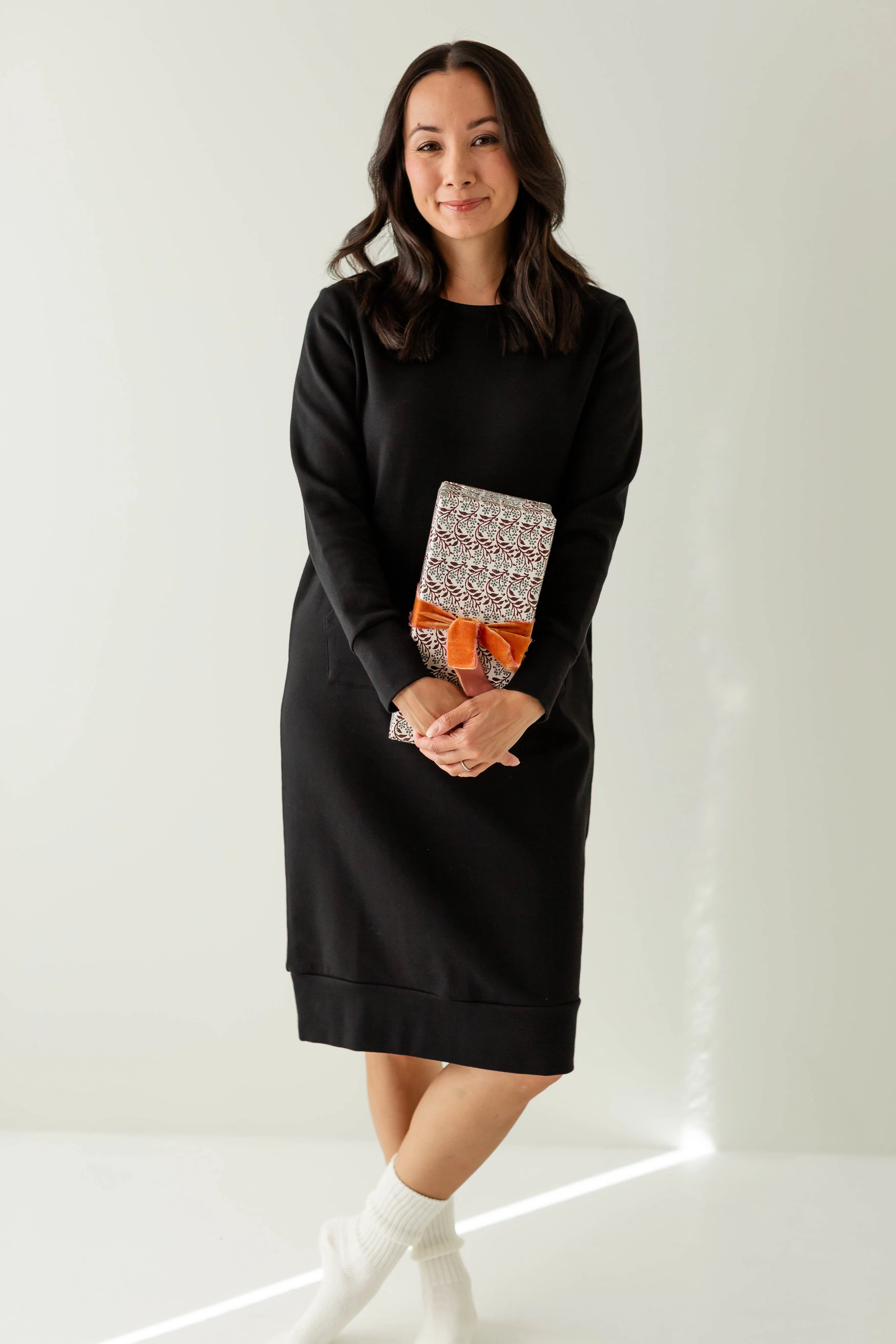 'Andi' Cotton Blend Sweatshirt Dress