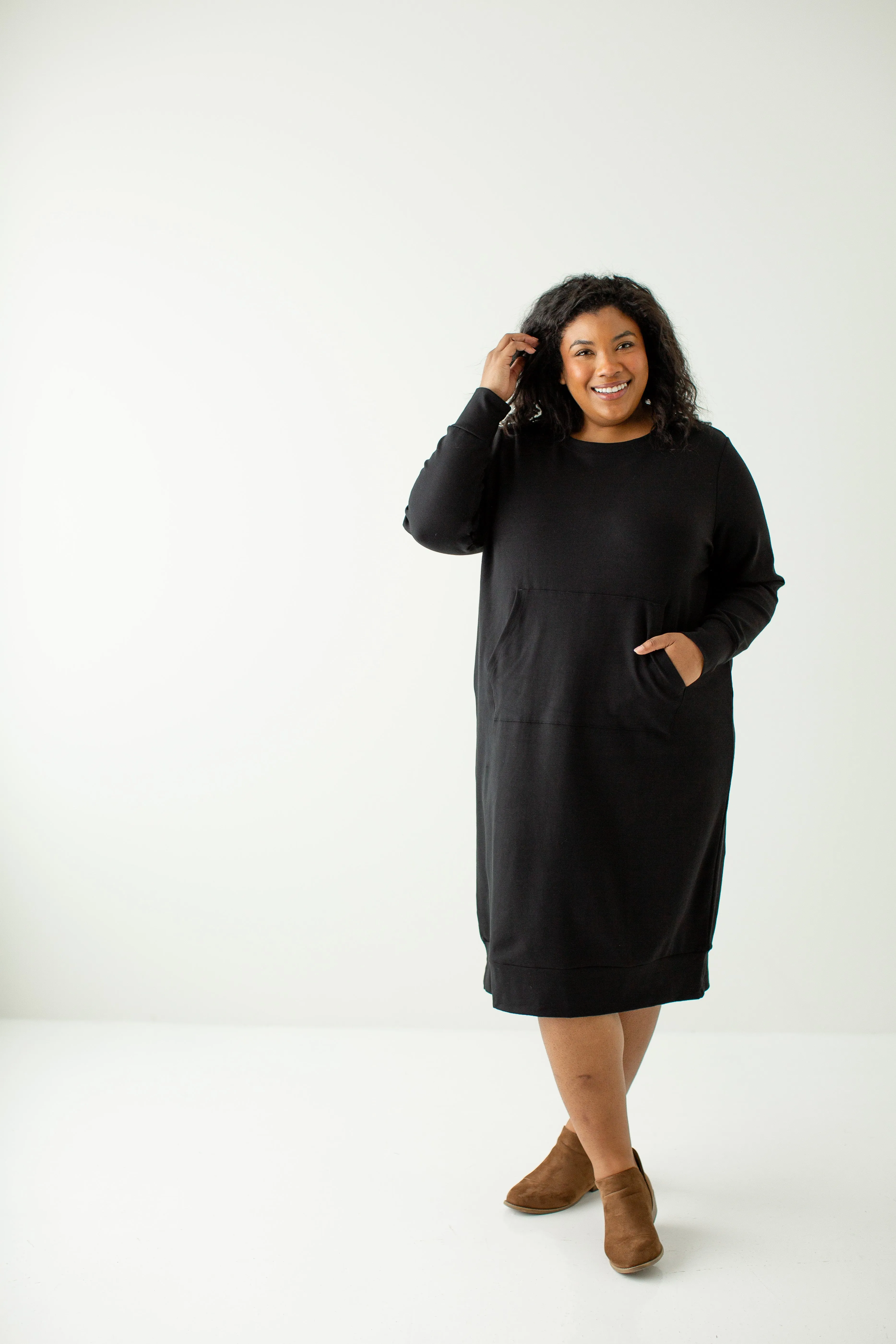 'Andi' Cotton Blend Sweatshirt Dress