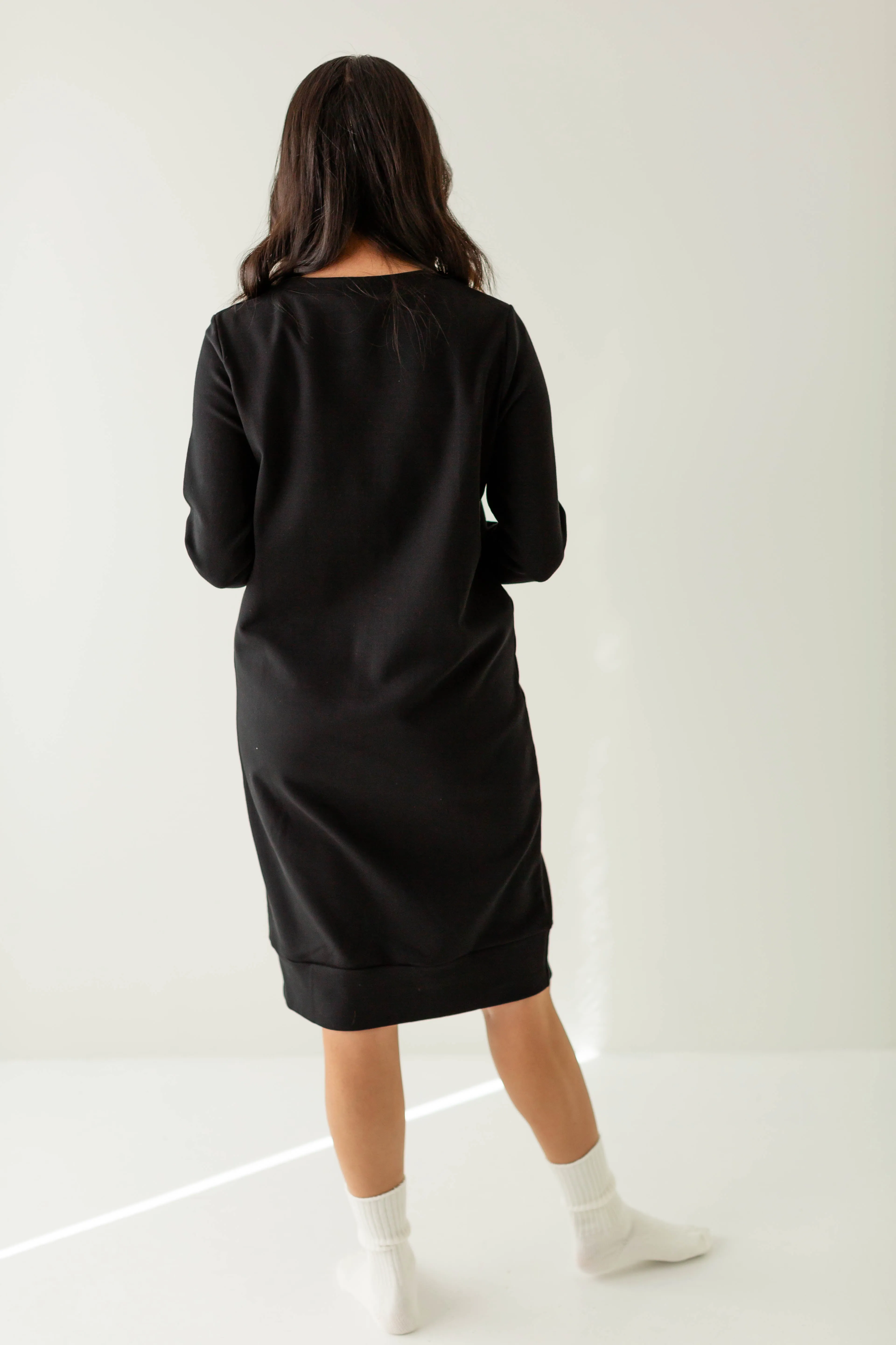 'Andi' Cotton Blend Sweatshirt Dress