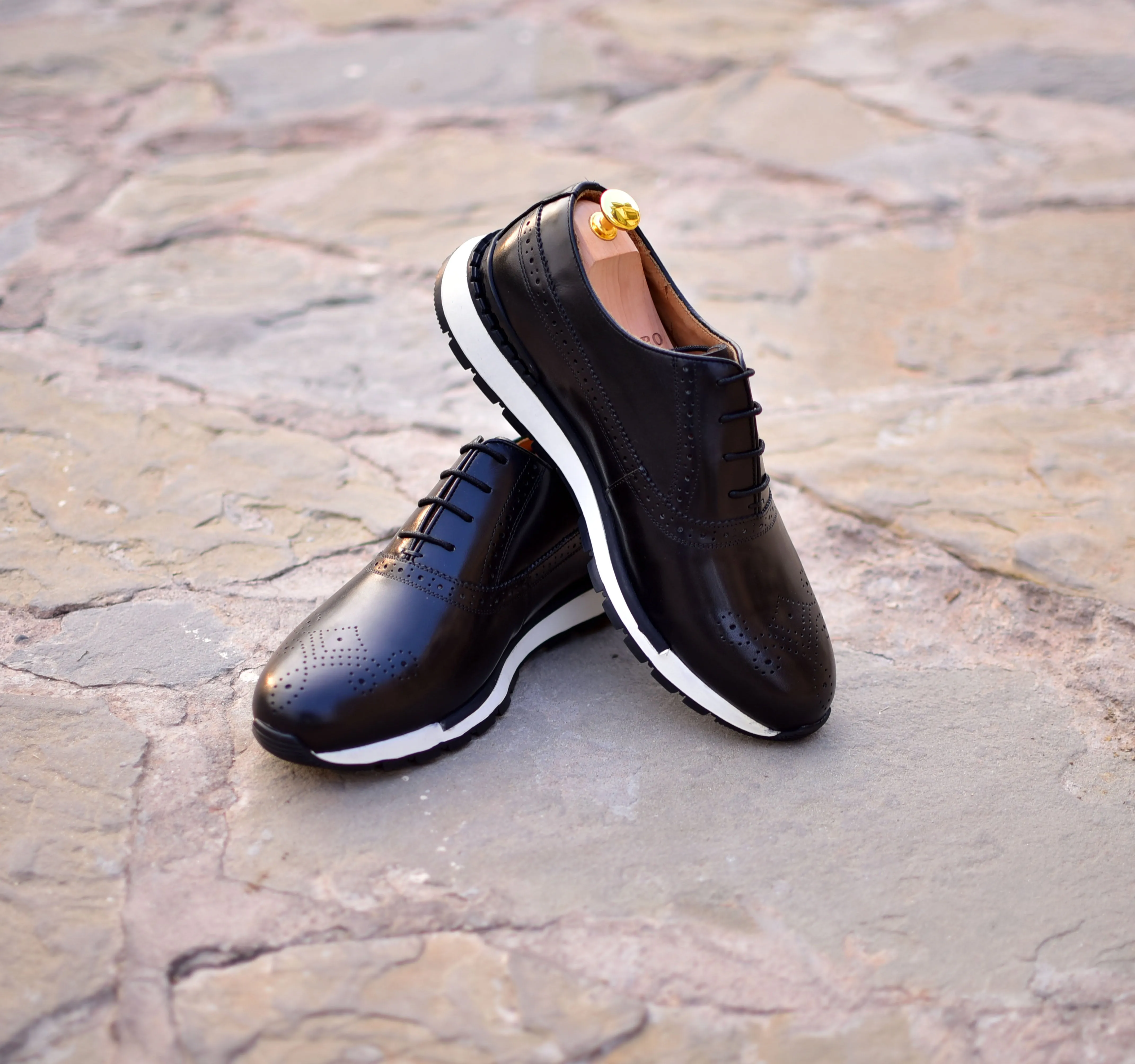 Archie II - Black Oxford Dress Sneakers