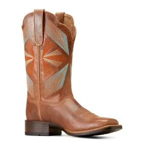 Ariat Women's Oak Grove Maple Glaze Square Toe Western Boots 10047052