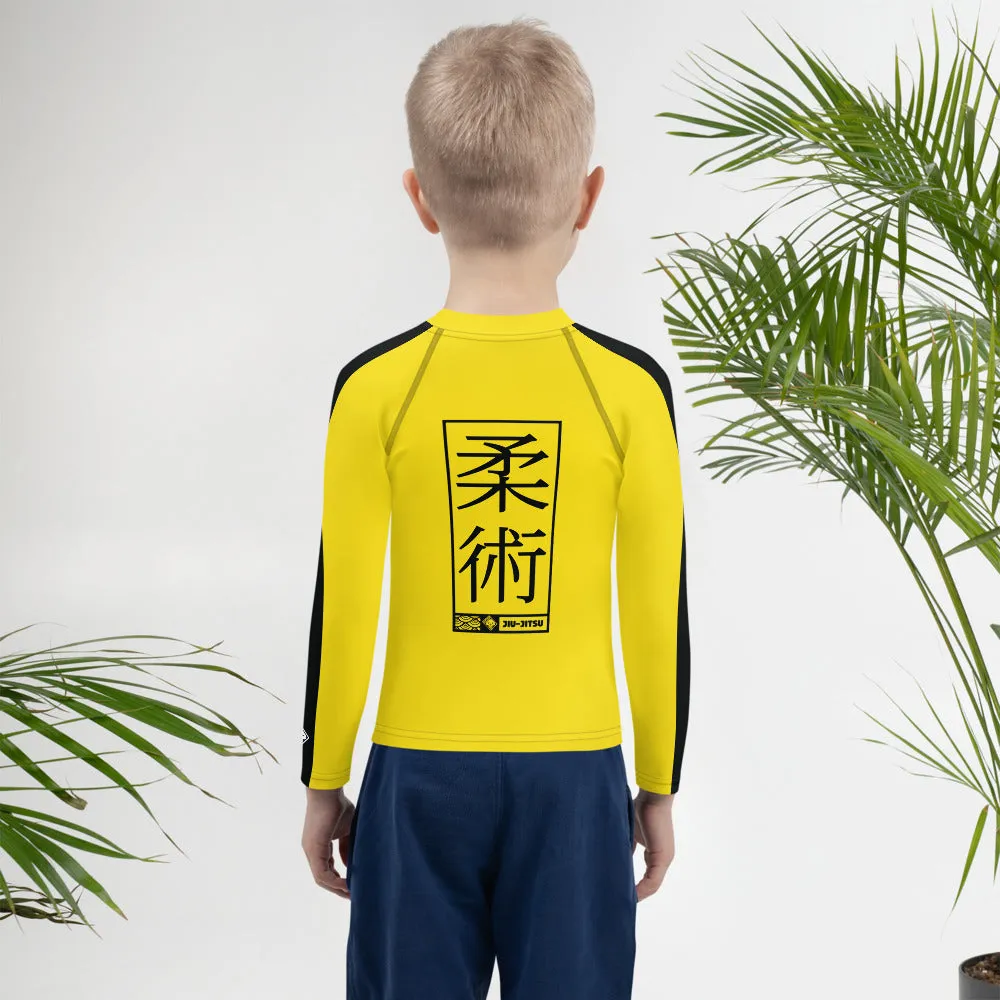 Awaken the Warrior Within: Boys' Bruce Lee Rash Guard - Jiu-Jitsu 020