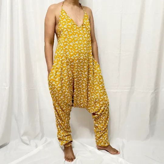 Backless Jumpsuit, Overalls, Bodysuit, One Size Jumpsuit, Summer Jumpsuit/Romper,Harem Jumpsuit,Yoga Wear,Festival Clothing,Hippie Rompers