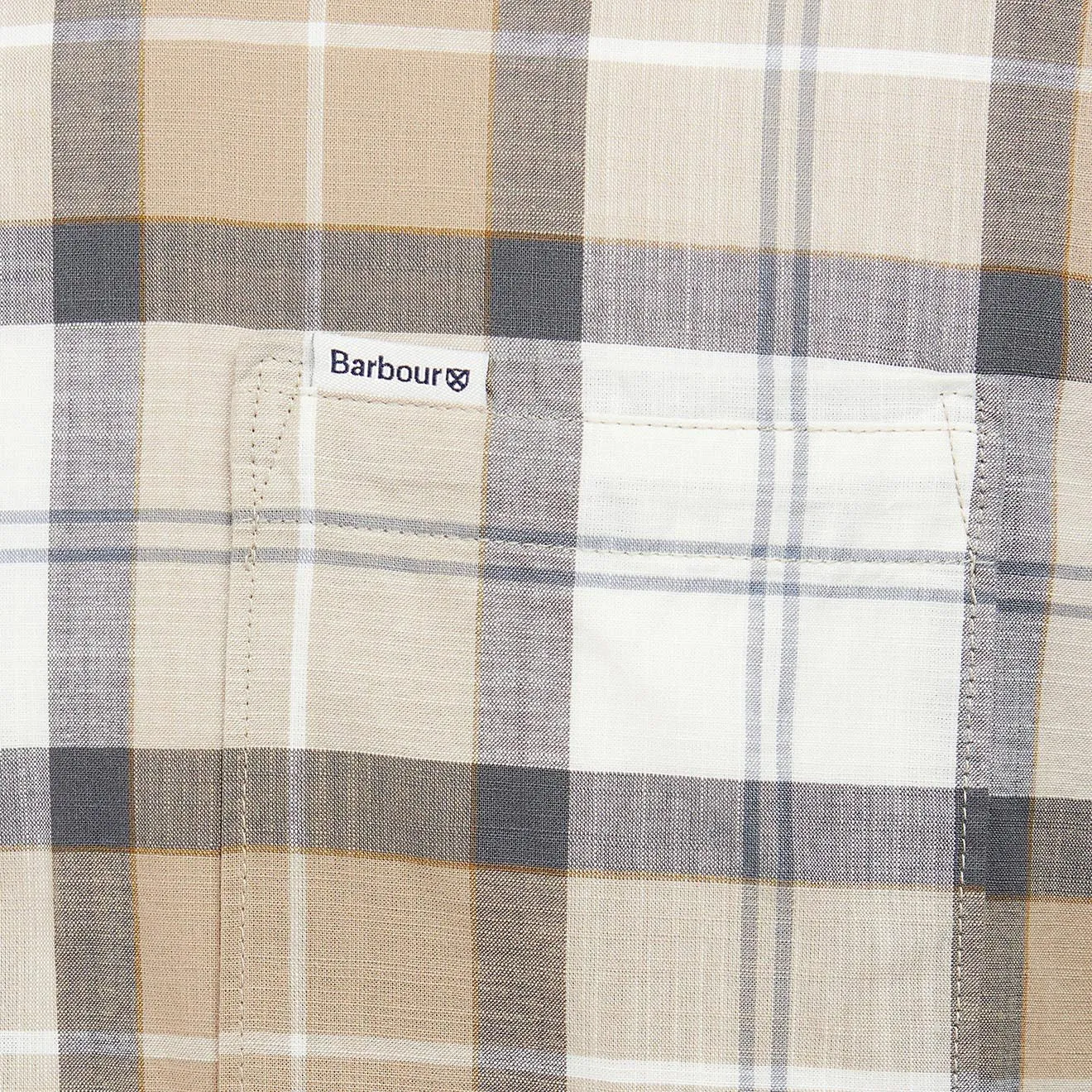 Barbour Gordon Tailored Fit Shirt Amble Sand Tartan