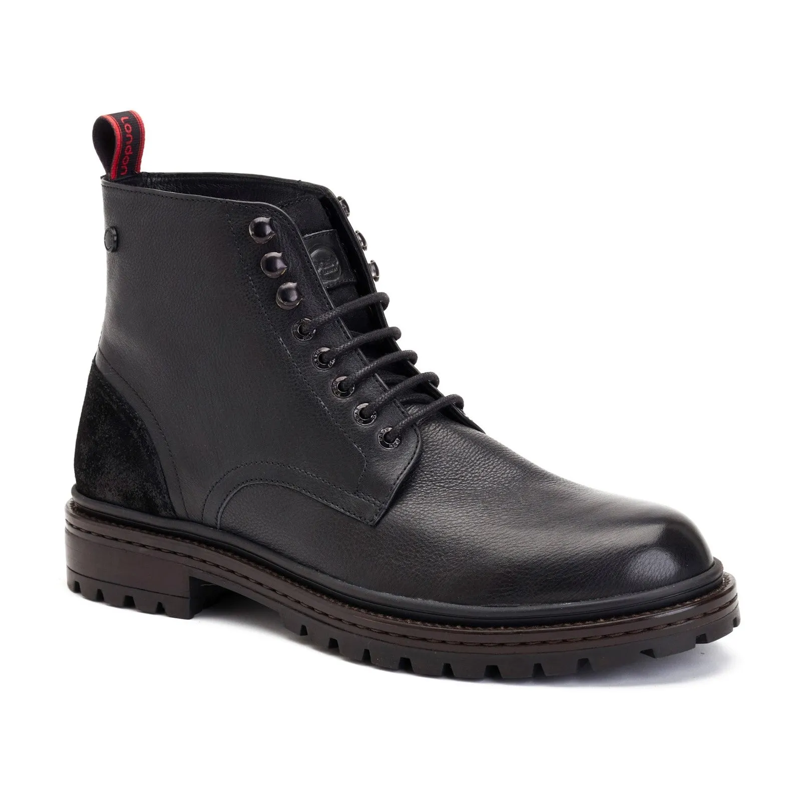 Base London Dettori Mens Leather Lace Up Boot