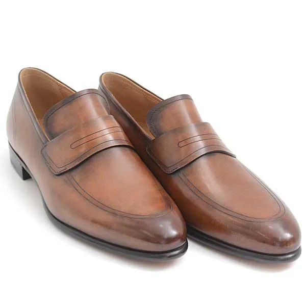 Berluti Leather Loafers Flat Shoes Brown