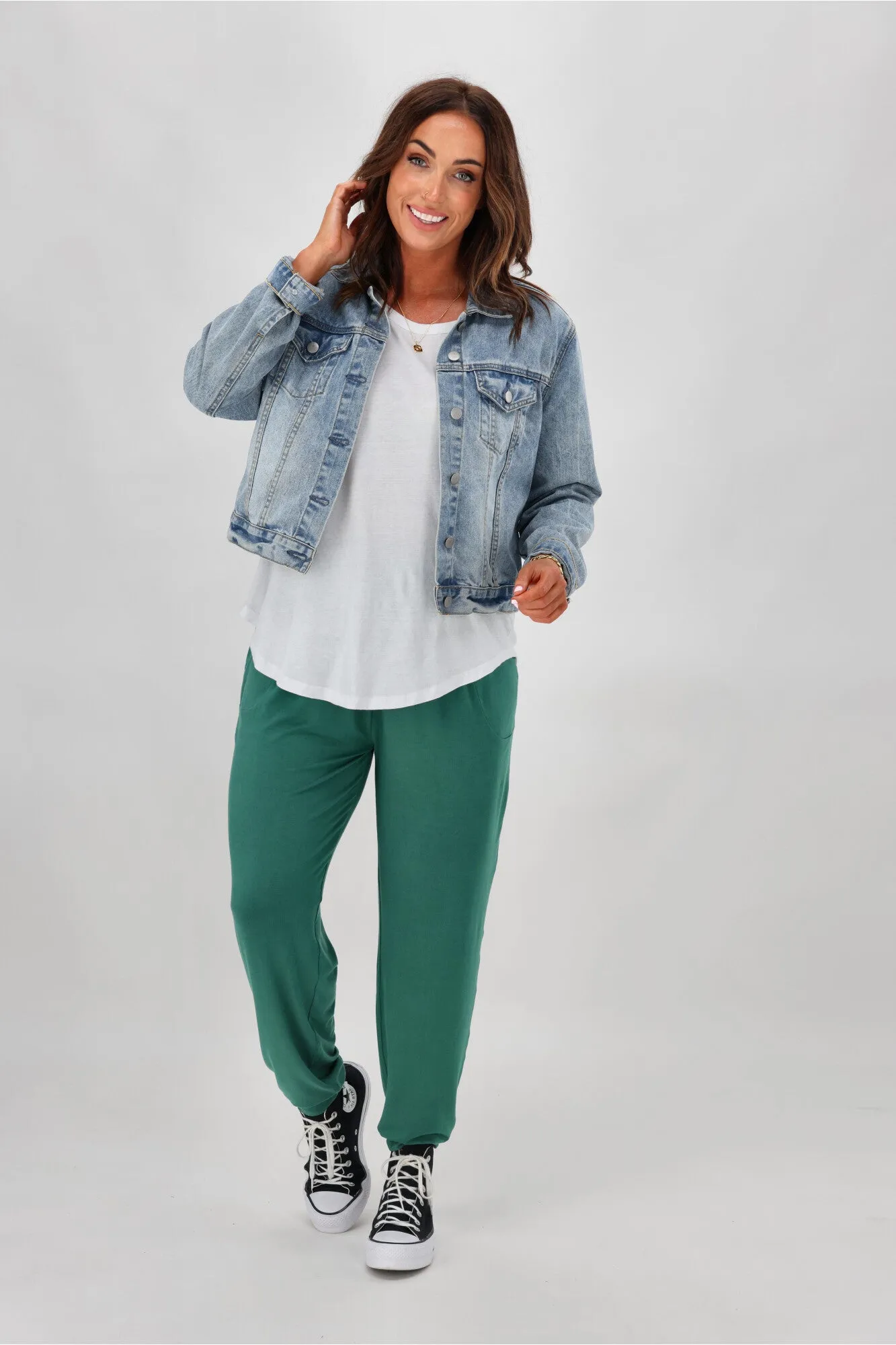 Betty Basics Paris Pant Sea Green