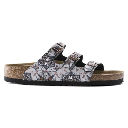 BIRKENSTOCK FLORIDA BIRKO-FLOR® FRESH PULL BOHO FLOWERS NAVY - WOMENS