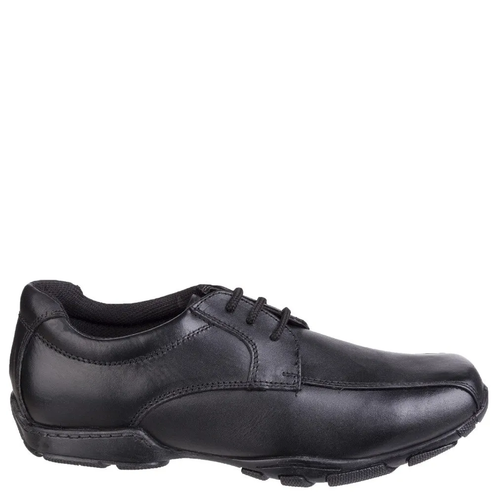 Black Vincente Senior School Shoes