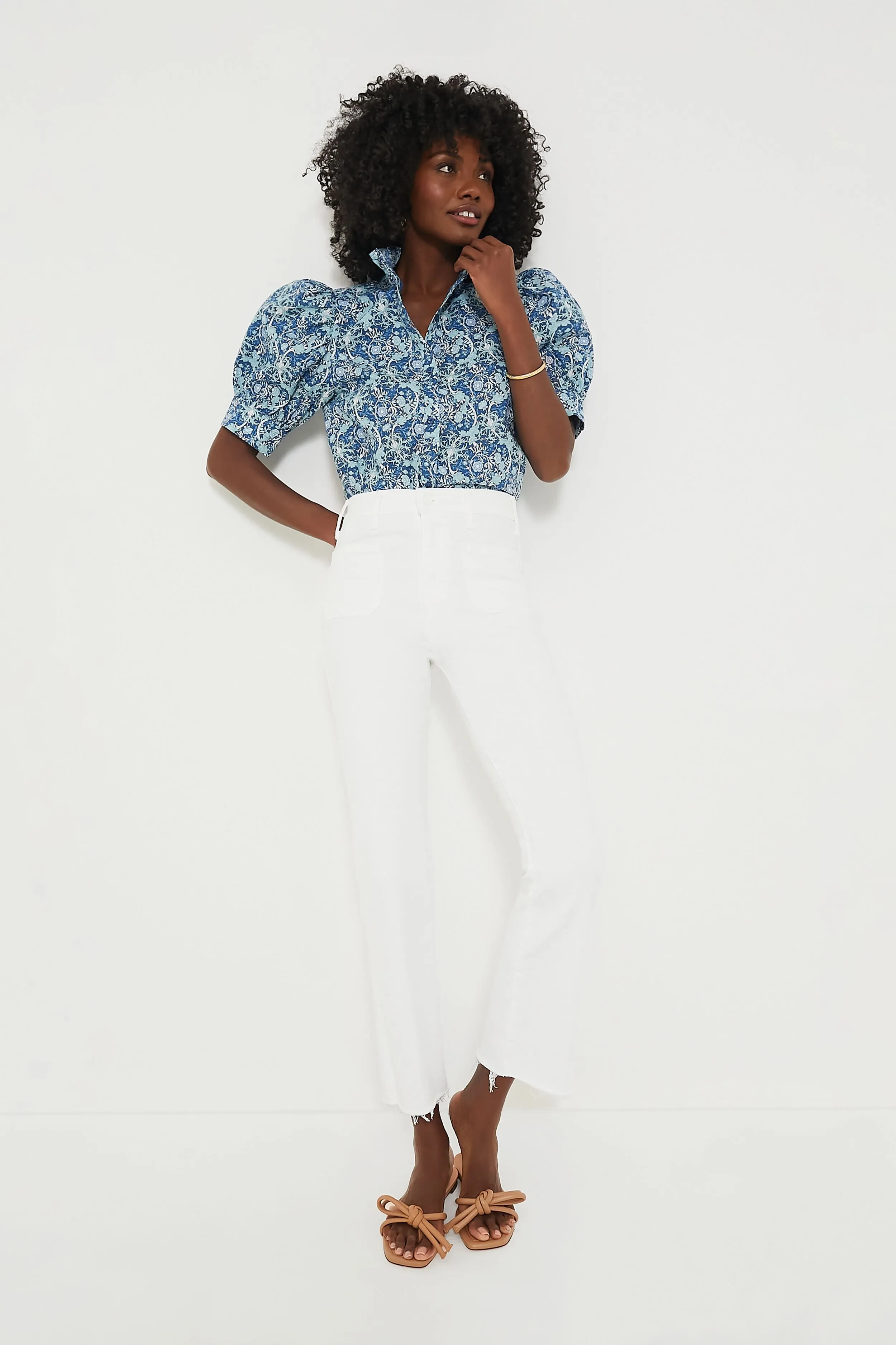 Blue Vines Louisa Blouse