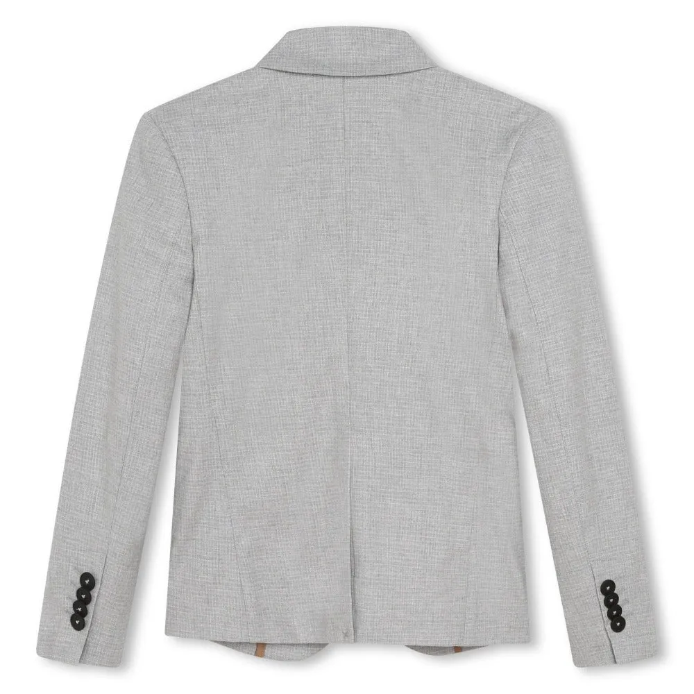 BOSS KIDSWEAR Chine Grey Suit Jacket