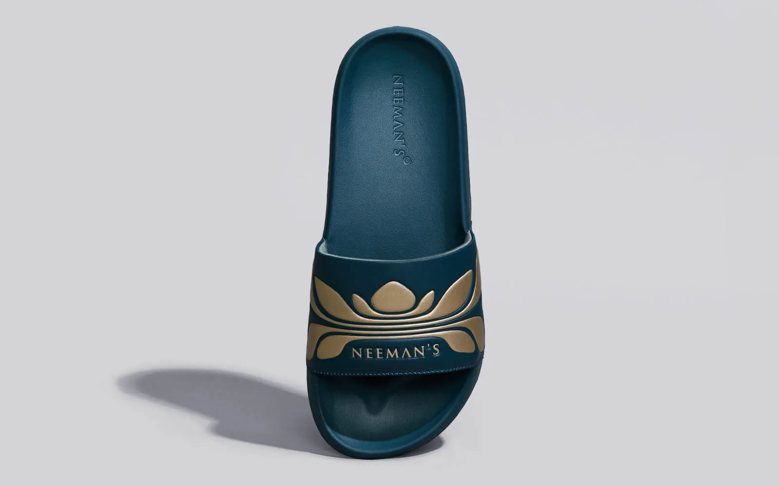 Breather Slides (Women Exclusive) : Teal-Gold