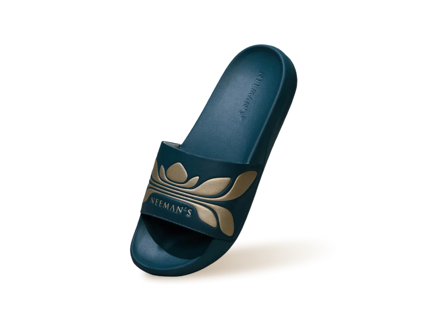 Breather Slides (Women Exclusive) : Teal-Gold