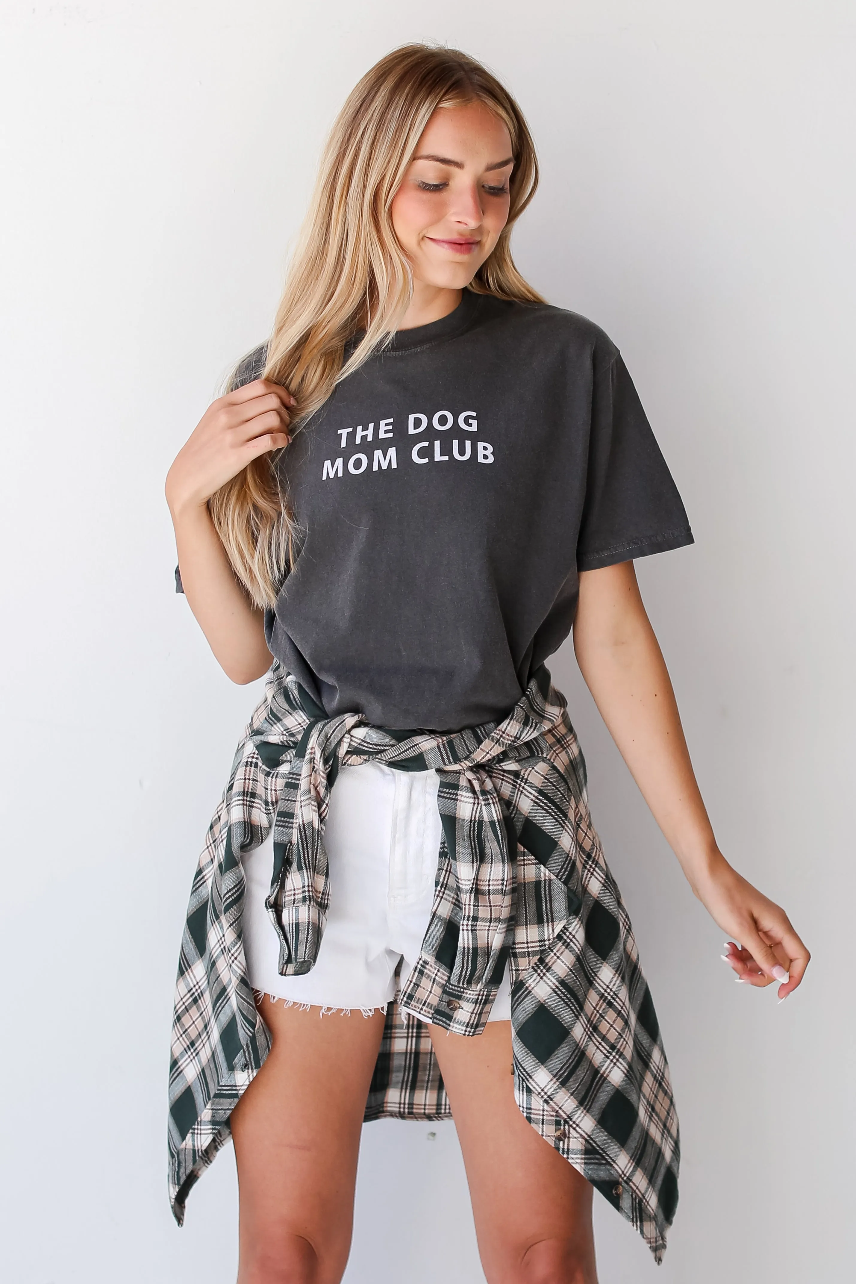 Charcoal The Dog Mom Club Tee