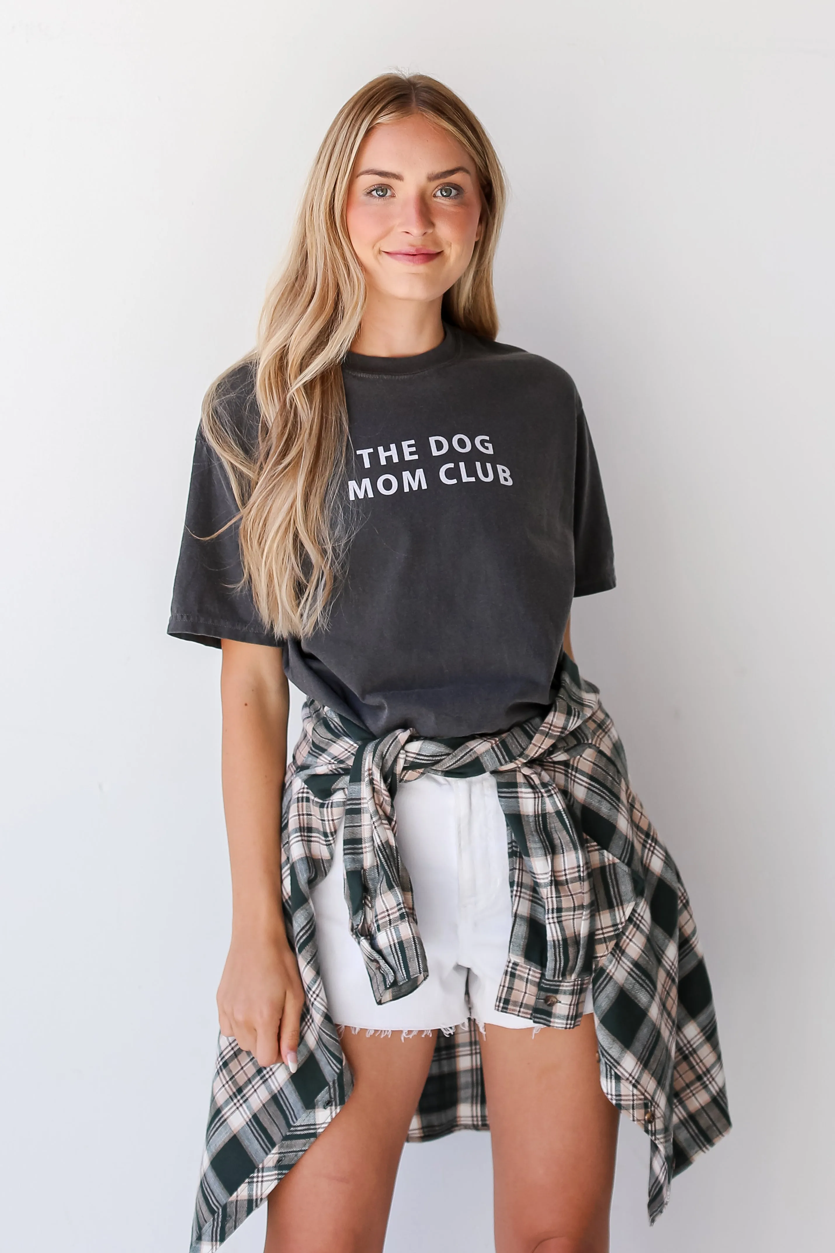 Charcoal The Dog Mom Club Tee