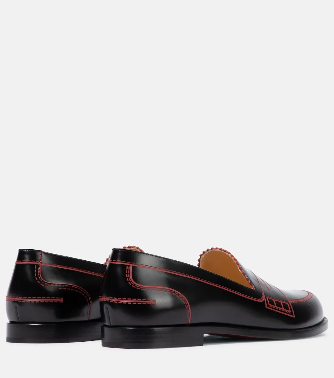 Christian Louboutin mocalaureat leather loafers, black