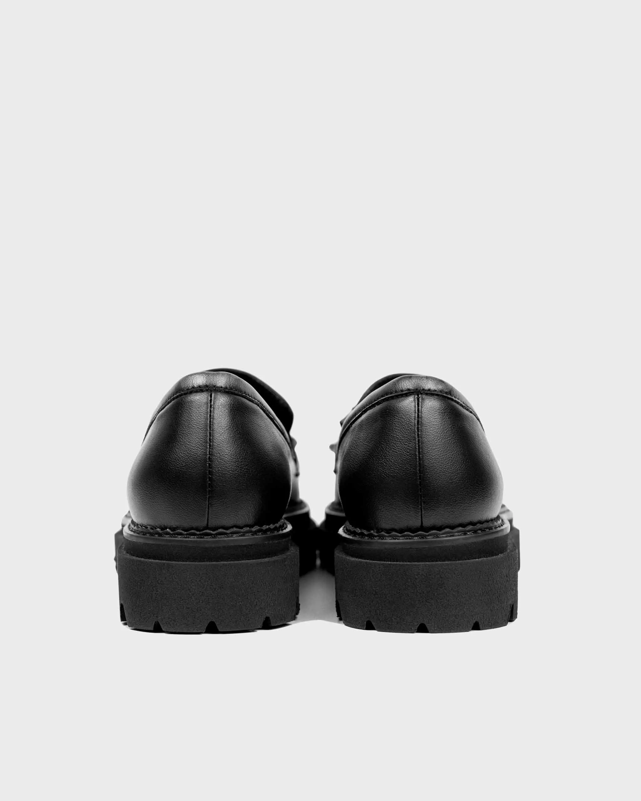 Chunky Loafers Grape Leather Loafers Black