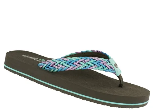 Cobian Kid's Lil Lalati Flip Flop - Aqua LLA14-340