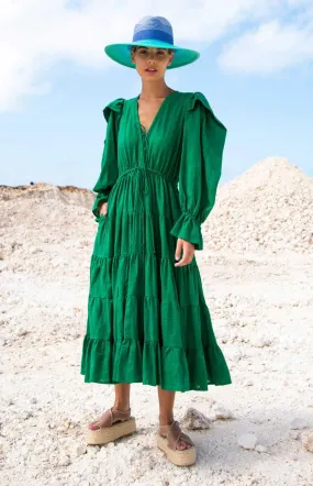 Colleen Dress - Cactus Green