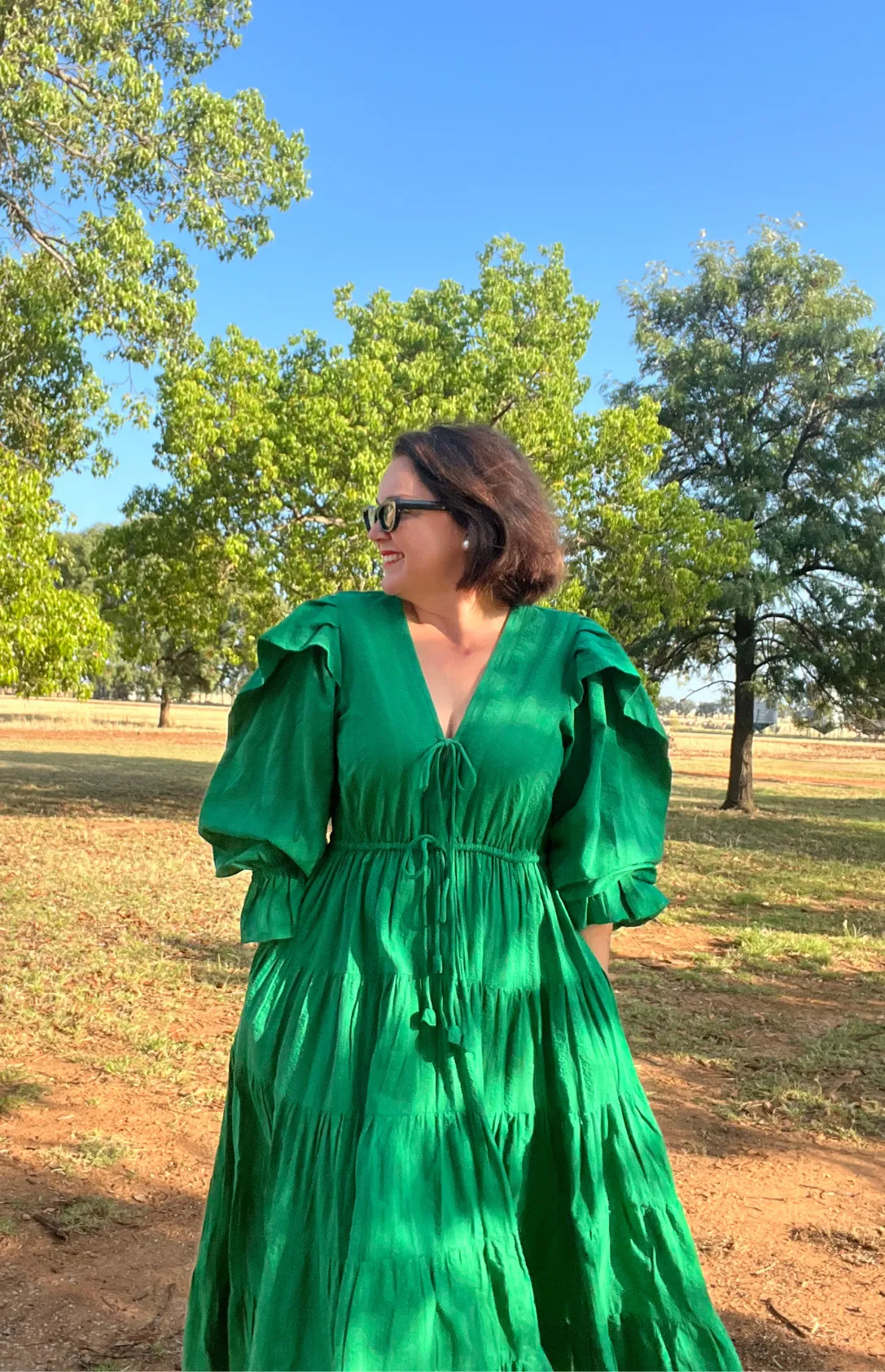 Colleen Dress - Cactus Green