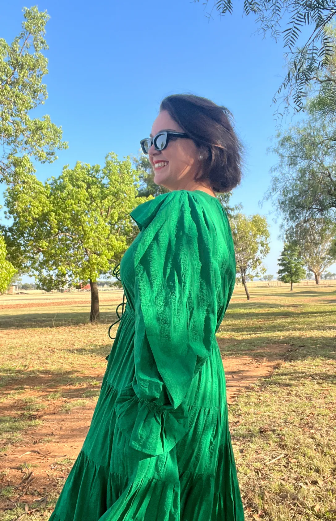 Colleen Dress - Cactus Green