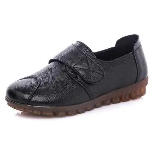 Comfortable Casual Lightweight Adjustable Hook Loop Loafers