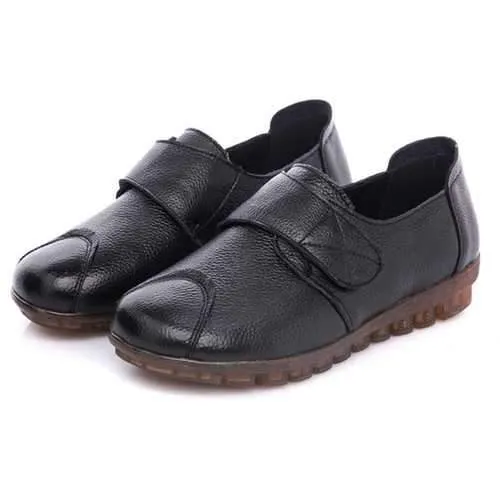 Comfortable Casual Lightweight Adjustable Hook Loop Loafers