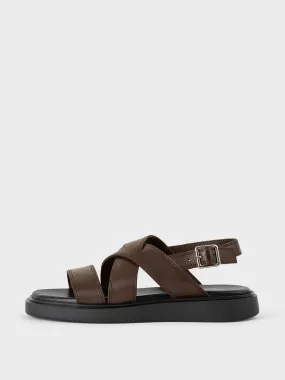 Connie sandals in Brown leather