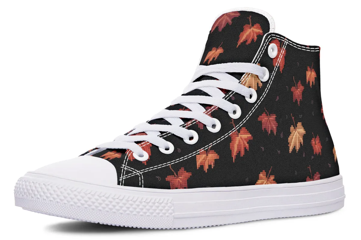 Cozy Autumn High Tops - Classic Premium Canvas Shoes with Comfortable and Durable Soles