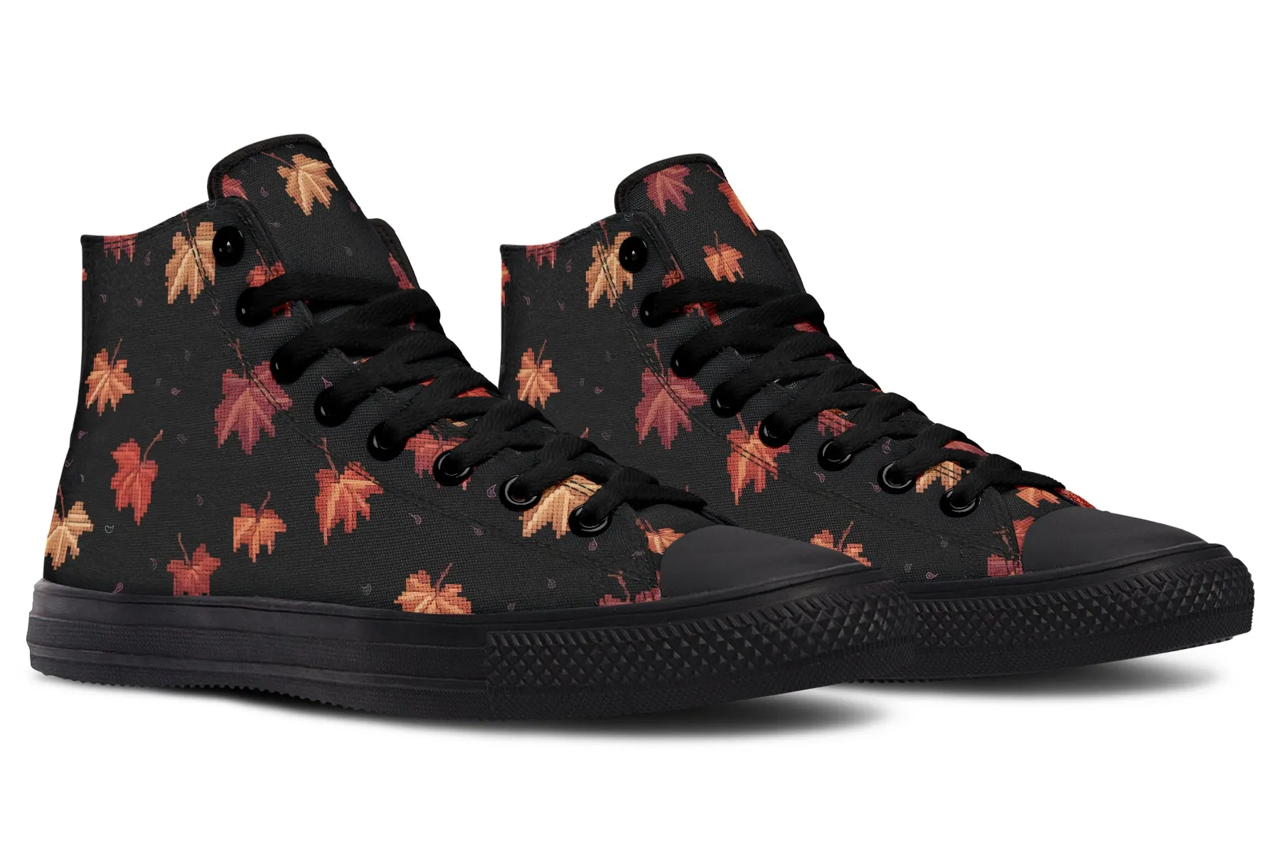 Cozy Autumn High Tops - Classic Premium Canvas Shoes with Comfortable and Durable Soles