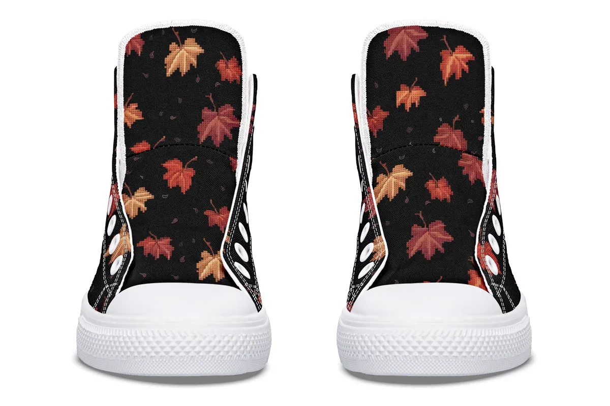 Cozy Autumn High Tops - Classic Premium Canvas Shoes with Comfortable and Durable Soles