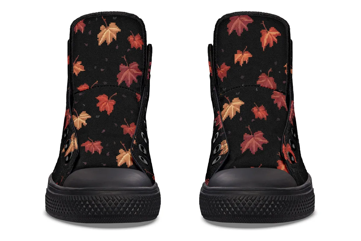 Cozy Autumn High Tops - Classic Premium Canvas Shoes with Comfortable and Durable Soles