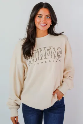 Cream Athens Georgia Sweatshirt