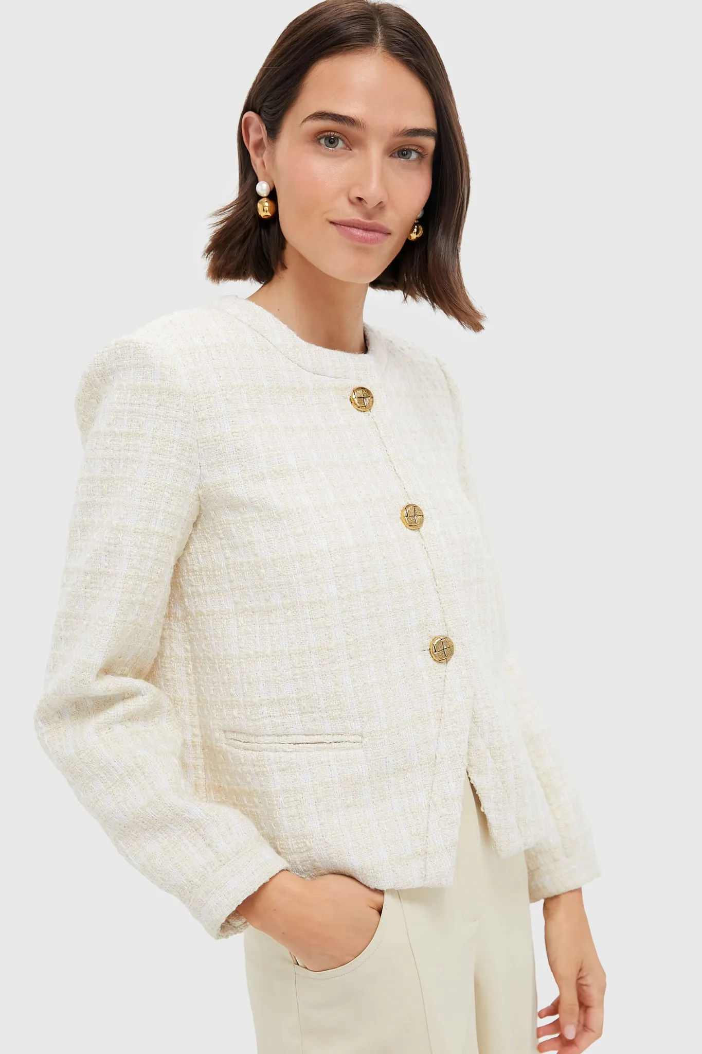 Cream Tweed Sommers Jacket