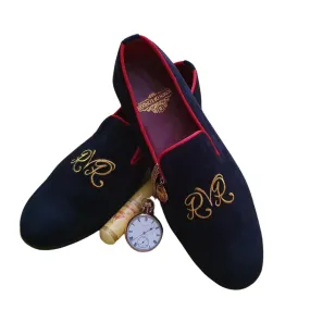 Custom Velvet Loafer/Slipper Shoe