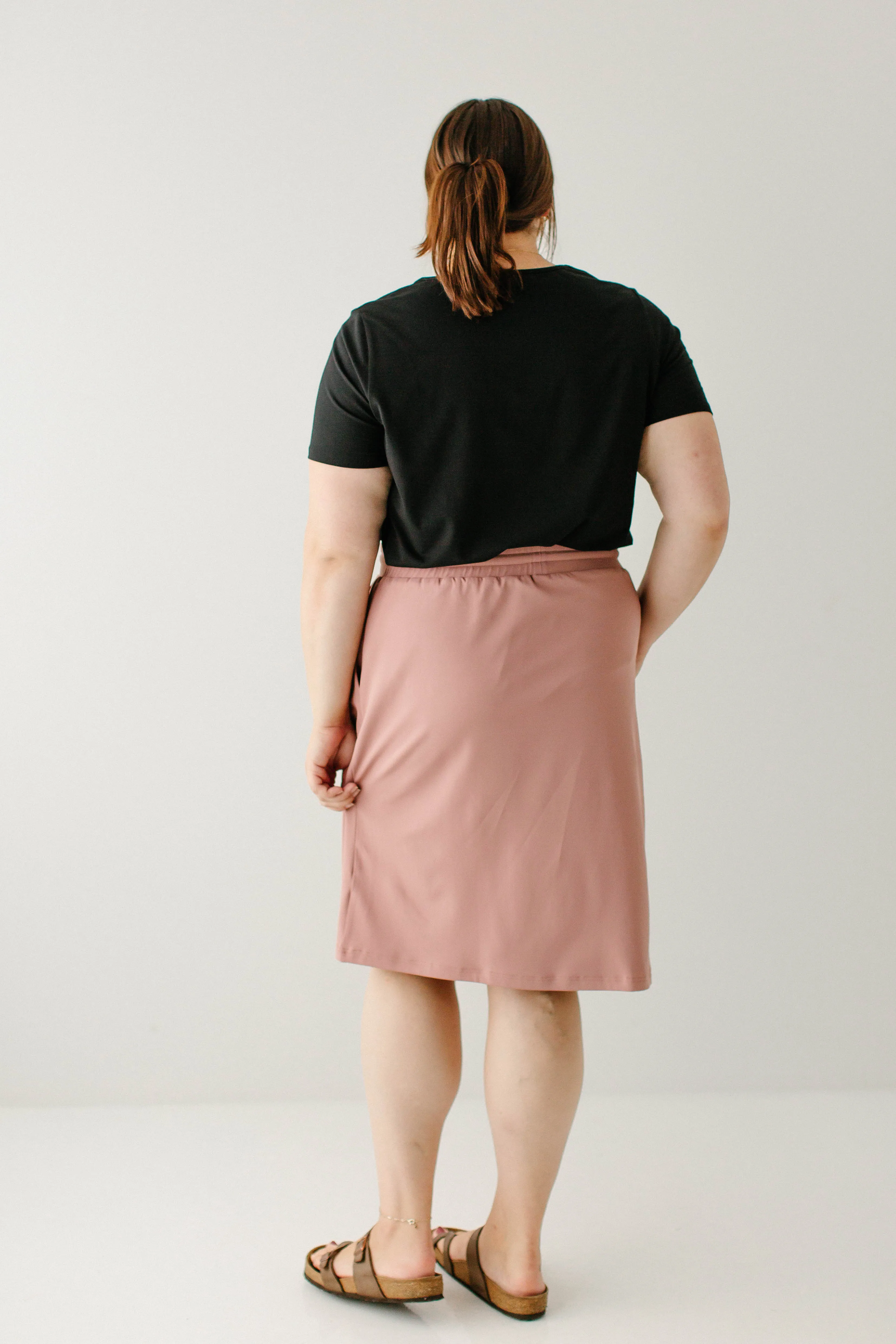 'Dani' Athletic Skirt in Ash Rose FINAL SALE