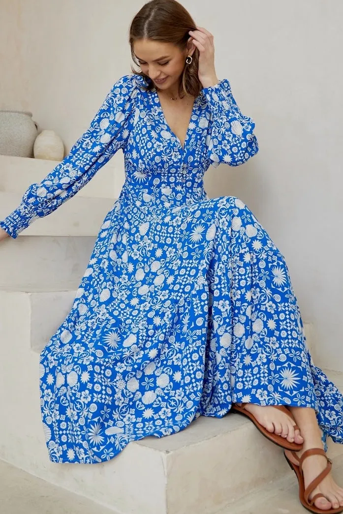 Delaware Maxi Dress - Blue