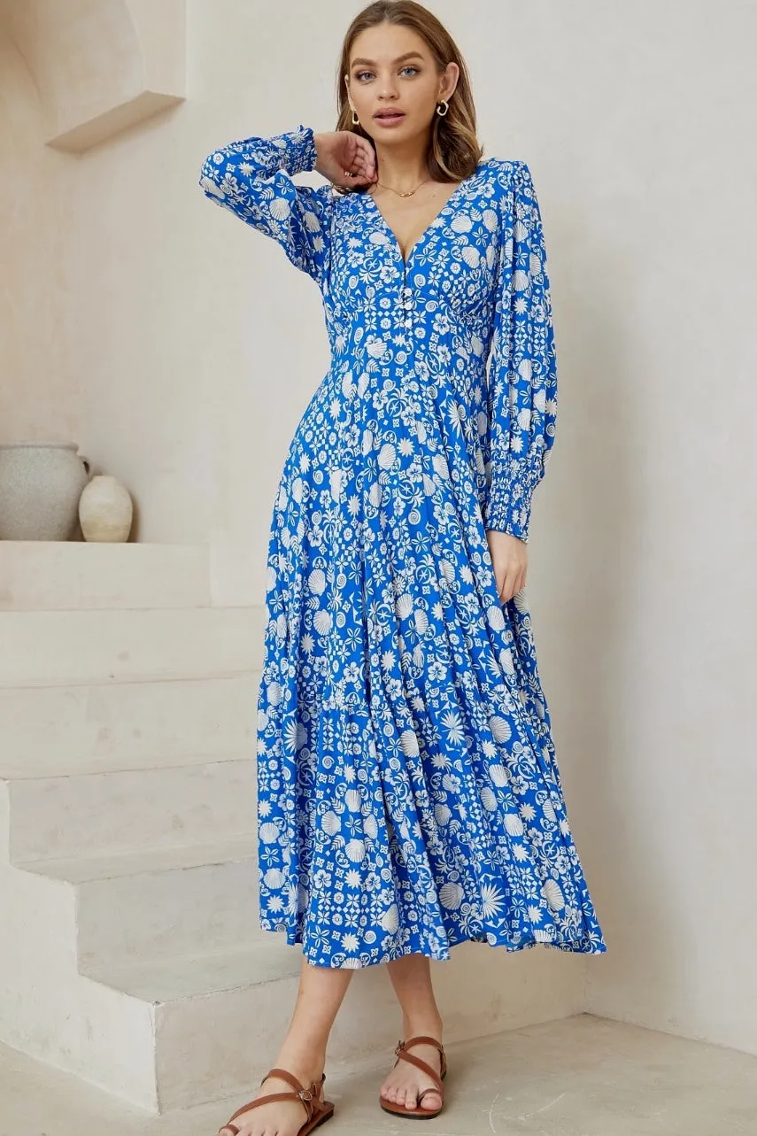 Delaware Maxi Dress - Blue