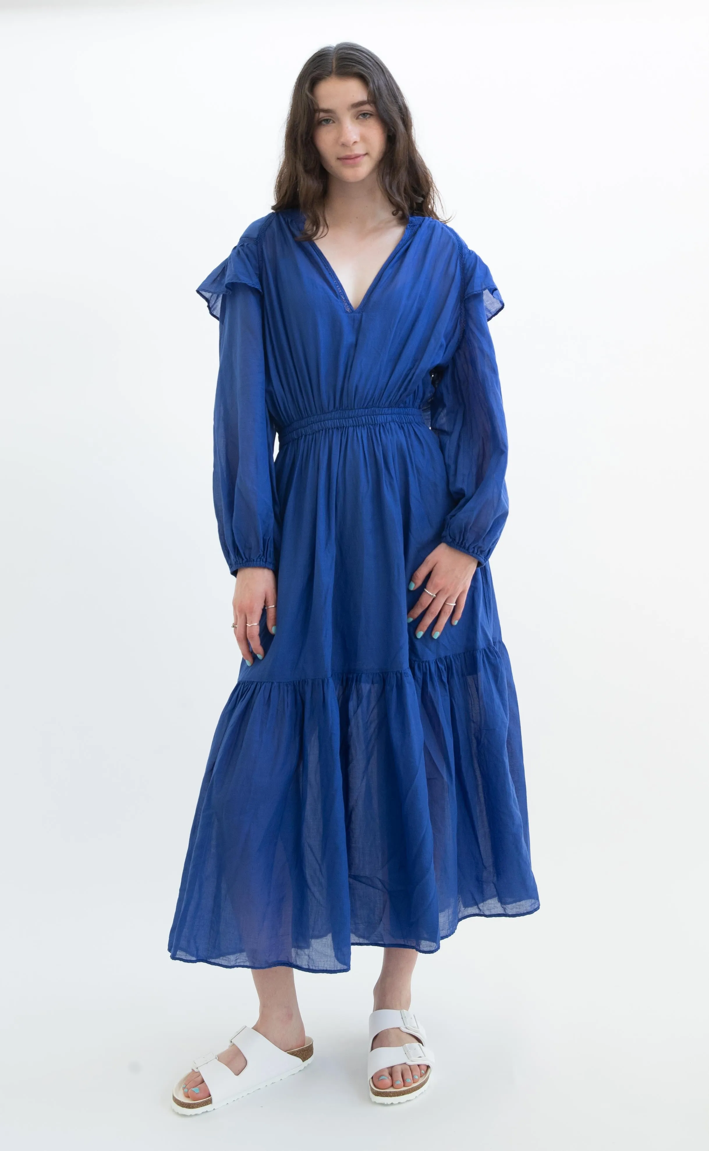 Devotion Twins Falasana Dress in Blue