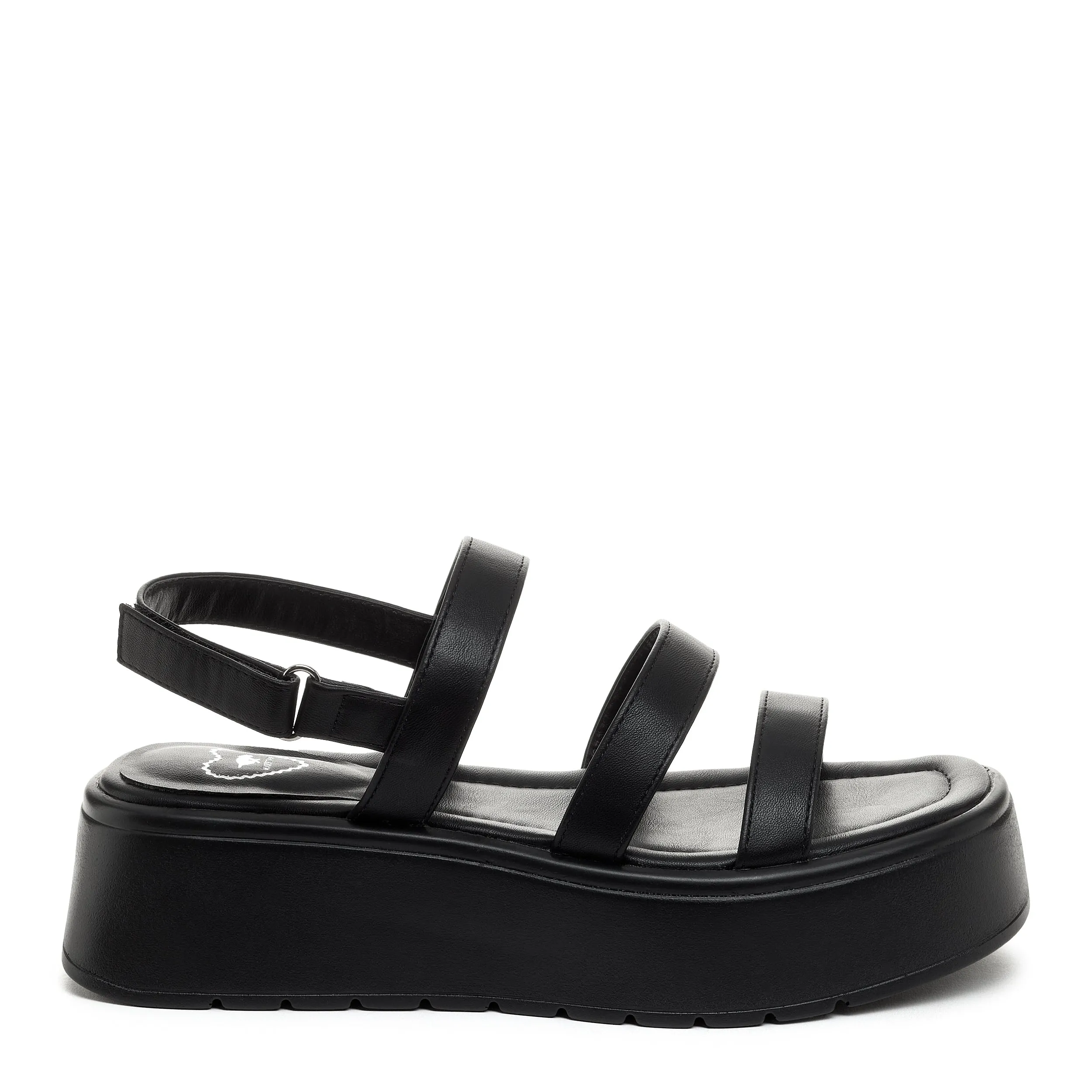 Dover Black Platform Sandals